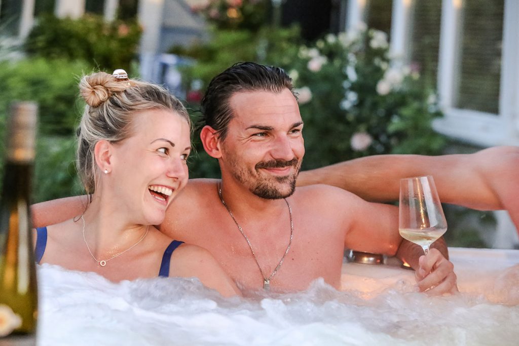Jedes Ferienhaus hat seinen eigenen Jacuzzi